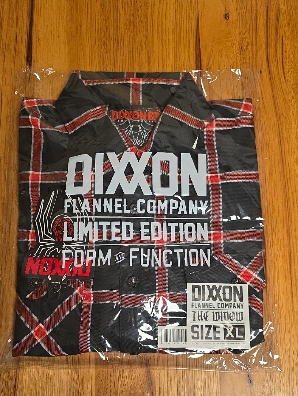 DIXXON Black and Red Plaid Flannel Shirt - Limited Edition
